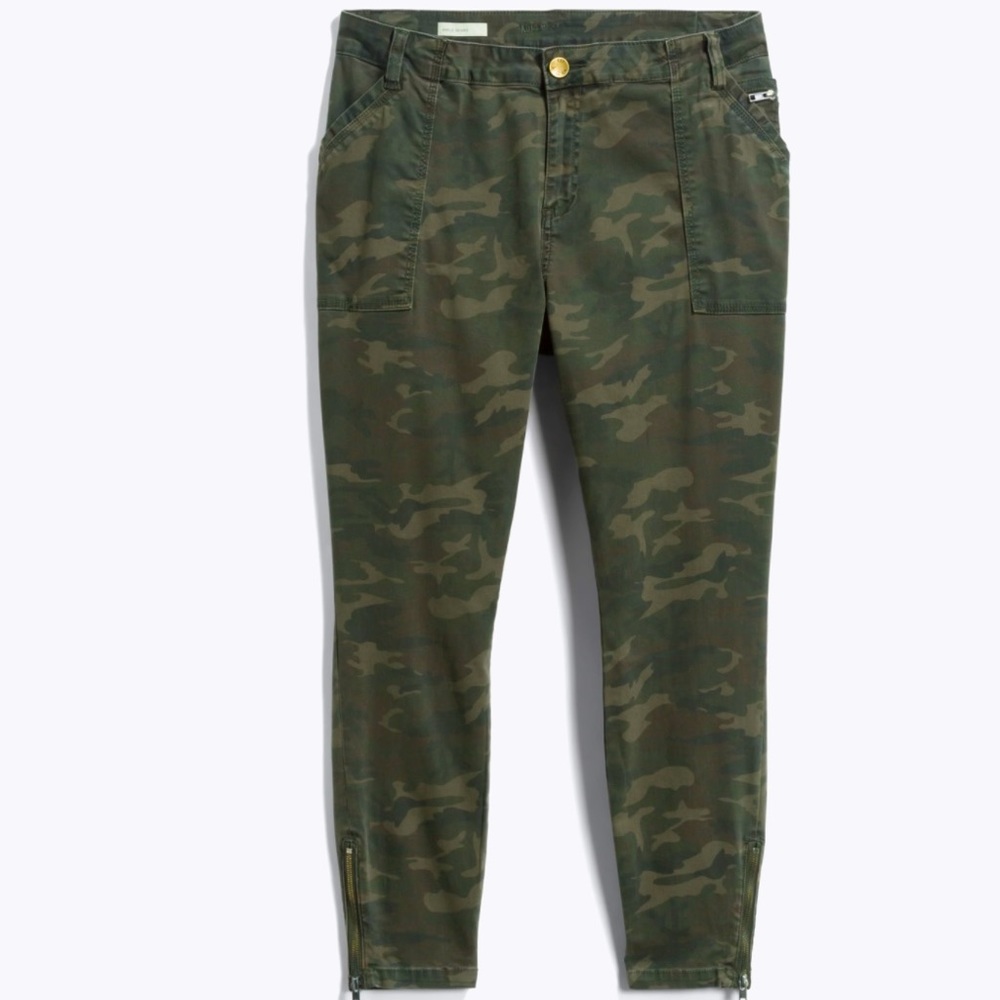 Kut from the Kloth Camo Ankle Skinny Jeans
